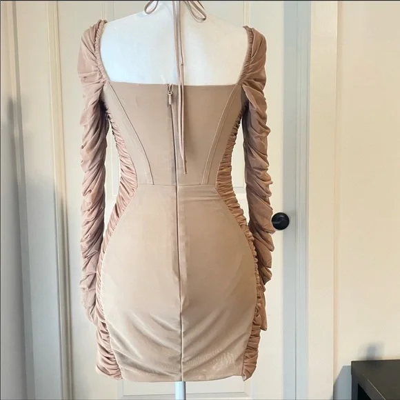 House Of CB Sebastiana Ruched Corset Mini Dress Medium - Picture 4 of 10